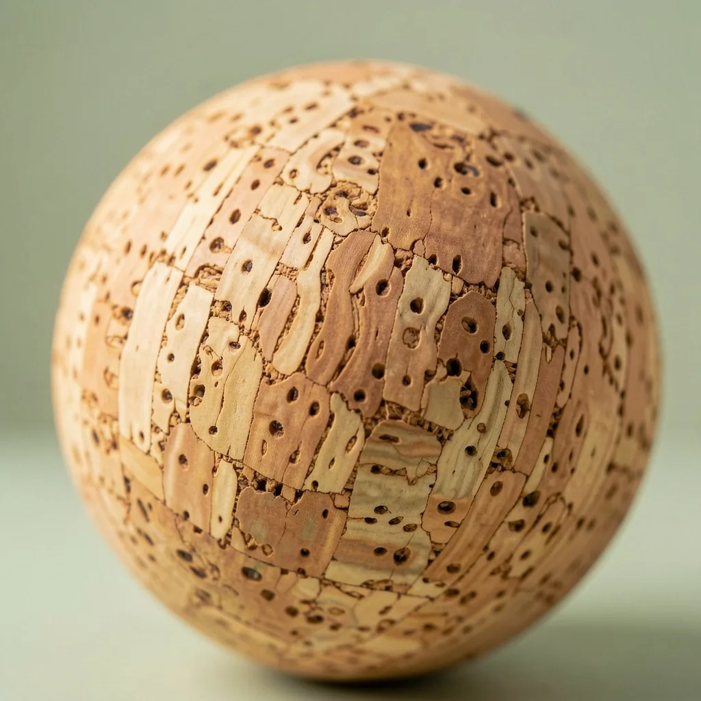 Cork grain macro detail