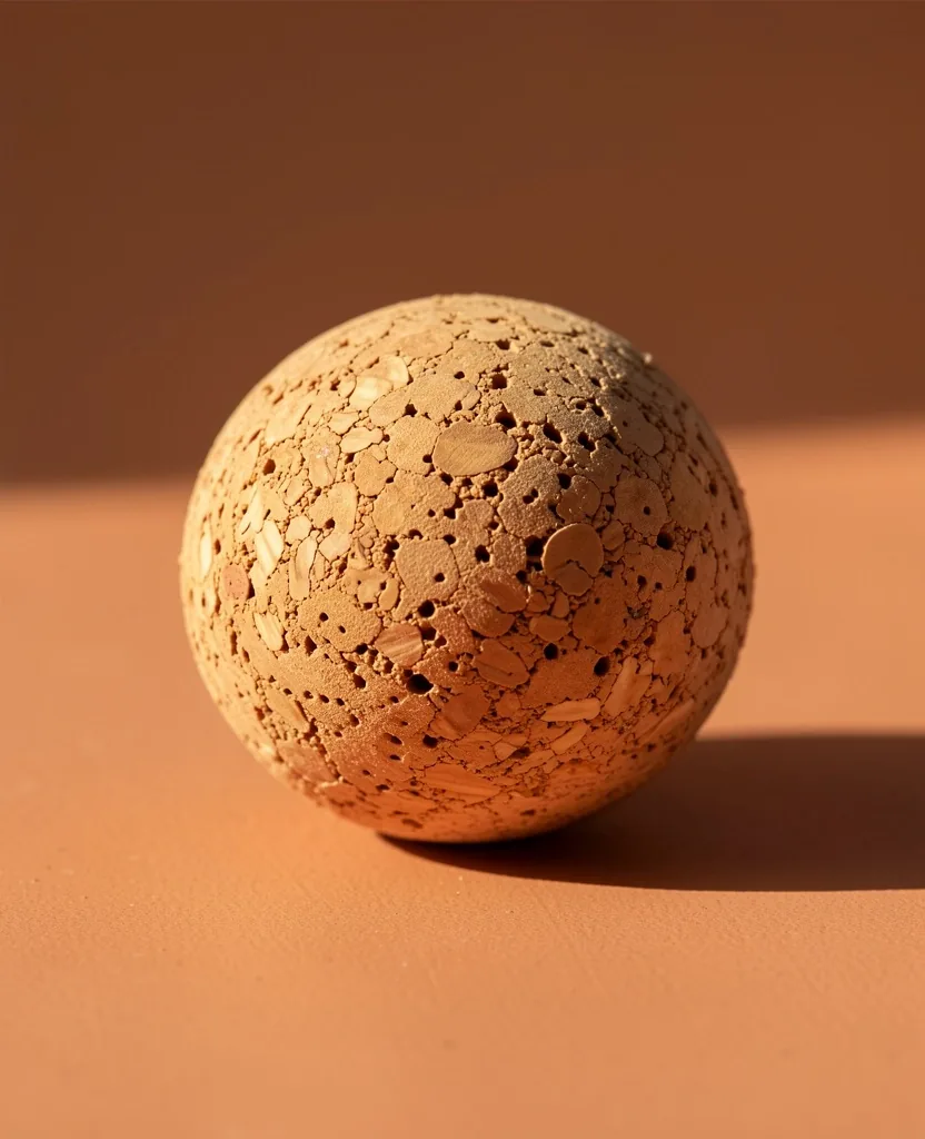 Peanut massage ball macro detail