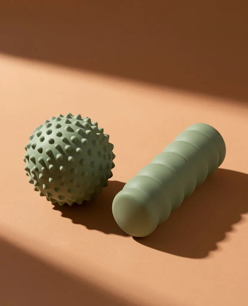 Massage balls and peanut massage ball studio shot