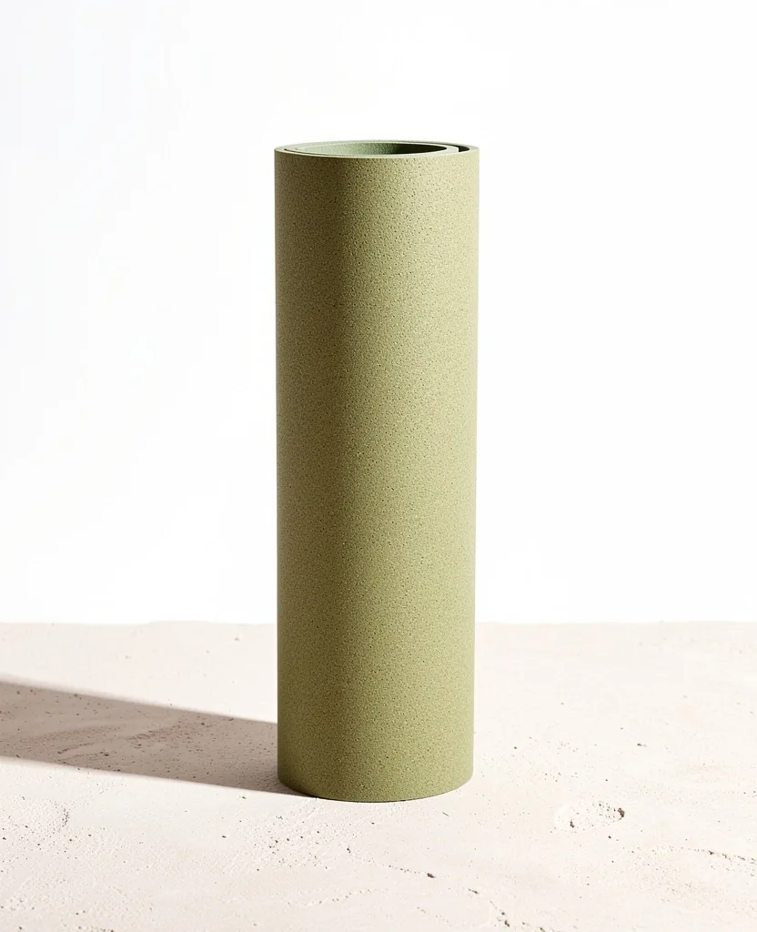 Rolled premium yoga mat specimen